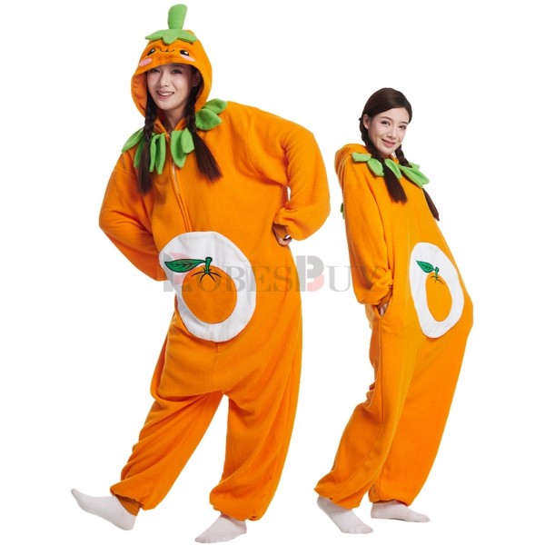 Fruit Orange Costume Cute Easy Halloween Onesies for Adult & Teenager